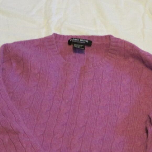 Mariele Waithe Purple Cashmere Sweater Small MC - Picture 2 of 4